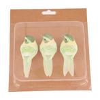 Bird on clip 10.5x3.5x3.5cm 3 stuks - Groen Vogeltje op clip, Hobby en Vrije tijd, Knutselen, Ophalen of Verzenden, Nieuw