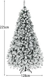 Kerstboom met verlichting - Kunstkerstboom - 225 cm - Met st, Verzenden, Zo goed als nieuw