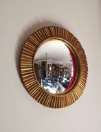 Wandspiegel- Heksenoog / Butler - Glas - Convexe gouden, Antiek en Kunst