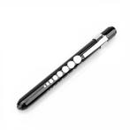 Penlight, Onderzoekslamp LED, maatverdeling, pupillamp Zwart, Verzenden, Nieuw