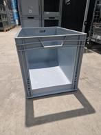 Magazijnbak euronorm 600x400x420mm met grote grijpopening,, Gebruikt, 40 tot 60 cm, 50 tot 75 cm, Bak of Kist
