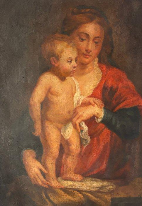 Peter Paul Rubens (1577-1640), Naar - Madonna con bambin, Antiek en Kunst, Kunst | Schilderijen | Klassiek