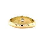 Gouden pinkring met diamant 14 krt, Sieraden, Tassen en Uiterlijk, Ringen, Nieuw, Ophalen of Verzenden