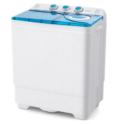 Costway XL Camping wasmachine met Dubbele Trommel 6,5 kg Was, Caravans en Kamperen, Kampeeraccessoires, Ophalen of Verzenden