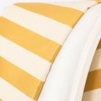 Geel Goud en Beige Rechte - Elegant Glanzend Weefsel -