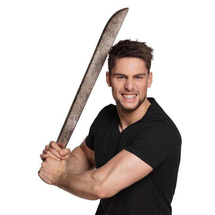 Halloween Machete 77cm, Hobby en Vrije tijd, Feestartikelen, Nieuw, Verzenden