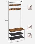 Kapstok met Zitbank & Schoenenrek – 3-in-1 Garderoberek met, Verzenden, Nieuw
