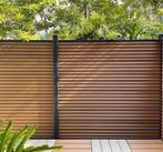 Composiet schuttingen modern Teak en zwart