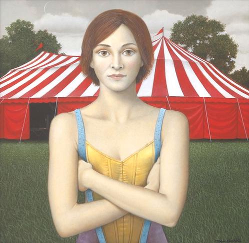 Don Clarke (1932-2012), Circus girl, Antiek en Kunst, Kunst | Schilderijen | Modern