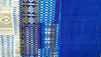 Traditionele geweven kente uit Ghana. Afrikaanse stoffen., Nieuw, Ghana, Blauw, Ophalen of Verzenden