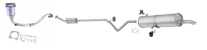 Complete uitlaat + katalysator Peugeot 307 1.4, 1.6, Auto-onderdelen, Uitlaatsystemen, Nieuw, Verzenden