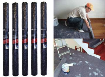 5x GS stucloper vilt 10 meter x 100cm - Absorberend beschikbaar voor biedingen