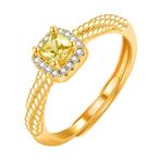18K gold plated Stainless steel finger ring, Intensity, Verzenden