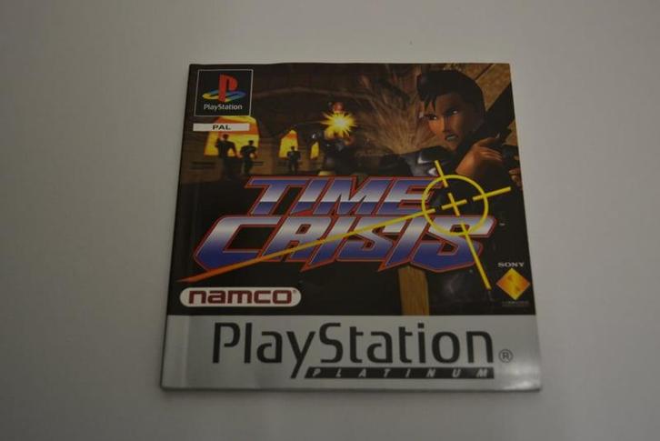 Time Crisis Platinum (PS1 PAL MANUAL), Spelcomputers en Games, Spelcomputers | Sony PlayStation Consoles | Accessoires, Zo goed als nieuw
