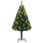Kunstkerstboom / Kerstboom - 120 x 58 cm - LED - Incl. Voet, Diversen, Nieuw, Ophalen of Verzenden