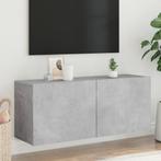 vidaXL Tv-meubel wandgemonteerd 100x30x41 cm betongrijs, Huis en Inrichting, Kasten | Televisiemeubels, Nieuw, Verzenden