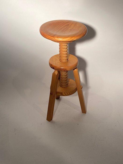 Stoel - Hout - Handgefertigter hocker, Antiek en Kunst, Curiosa en Brocante