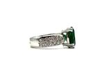 Ring - 18 karaat Witgoud - 3.50ct. tw. Smaragd - Diamant, Sieraden, Tassen en Uiterlijk, Ringen, Nieuw