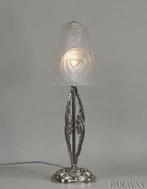 Degue - French art deco lamp - Lamp - Glas, vernikkeld brons