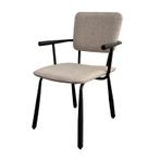 Eetkamerstoel Brix Finn Zwart/Beige | Japandi Design, Ophalen, Nieuw