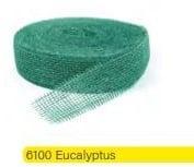 Jute band Eucalyptus 5 cm rol 40 meter, Hobby en Vrije tijd, Knutselen, Nieuw, Ophalen of Verzenden