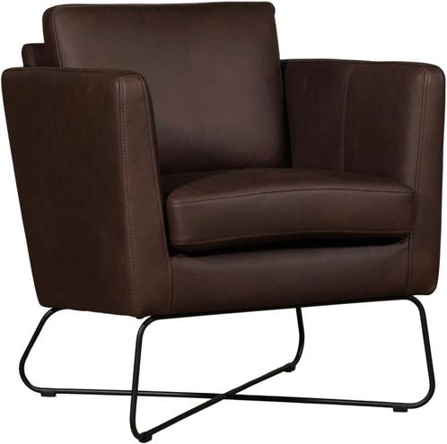 Leren design fauteuil - Echt leer, Modern, Comfortabel en ki, Huis en Inrichting, Fauteuils, 75 tot 100 cm, 75 tot 100 cm, Nieuw