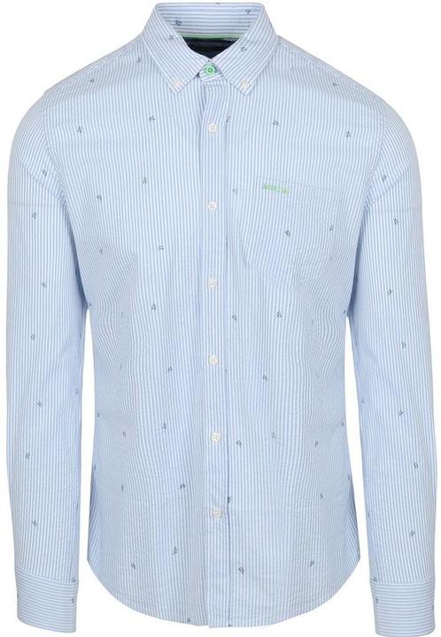 NZA Overhemd Julius Print Blauw maat M Heren, Kleding | Heren, Overhemden, Nieuw, Verzenden