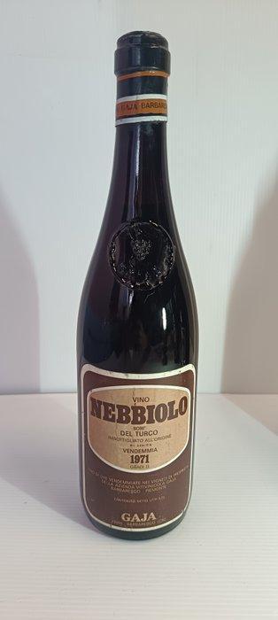 1971 Gaja, Sorì del Turco Nebbiolo - Piëmont - 6 Flessen, Verzamelen, Wijnen