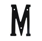 Letter M Klein IJzer zwart 75 mm, Verzenden, Nieuw