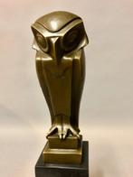 sculptuur, Art Deco Uil naar Altorf - 33 cm - Brons