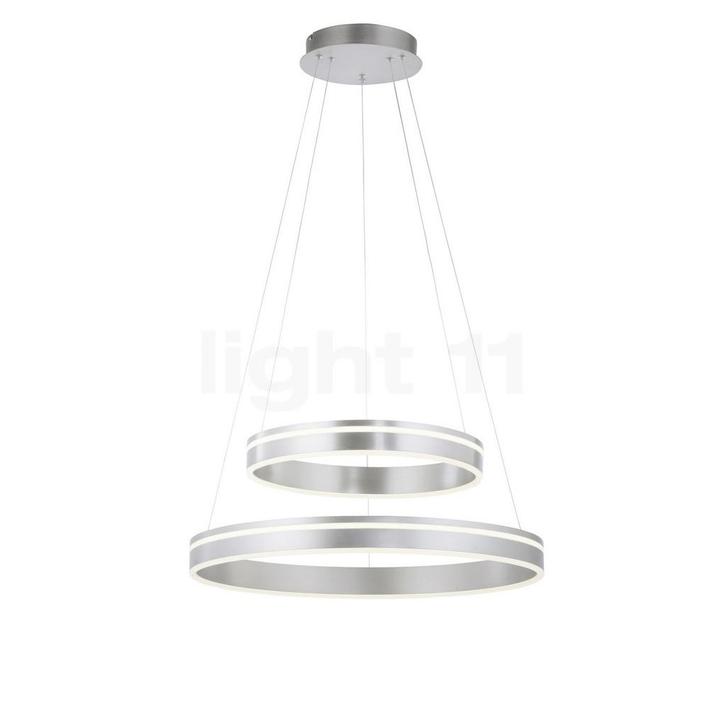 PAUL NEUHAUS Q-Vito Hanglamp LED 2-lichts, zilver, Huis en Inrichting, Lampen | Hanglampen, Nieuw, Verzenden