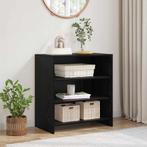 vidaXL Dressoir Zwart 70 x 41 x 75 cm Bewerkt hout, Verzenden, Nieuw, Overige houtsoorten, Minder dan 50 cm