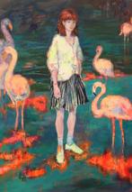 Yaseneva Sveta - A Pause Among Flamingos, Antiek en Kunst