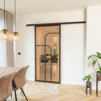 Stalen Schuifdeur koofsysteem Brons 4 Vlaks rond Brons rook, Nieuw, Metaal, 75 tot 150 cm, 150 tot 225 cm