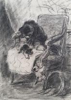 Henriette Ronner Knip (1821-1909) - Moeder poes en Spelende