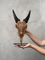 GEEN RESERVEPRIJS - Authentieke bruine uitgehouwen geiten