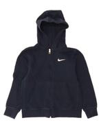 NIKE Boys Zip Hoodie Sweater 8-9 Years Small Navy Blue, Verzenden, Nieuw