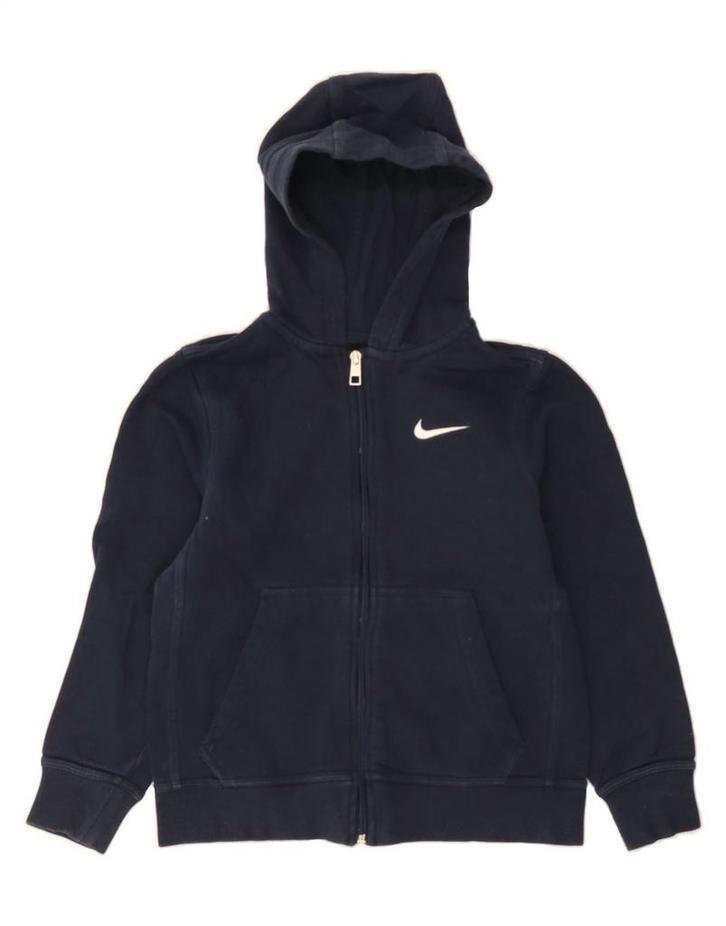 NIKE Boys Zip Hoodie Sweater 8-9 Years Small Navy Blue, Kleding | Heren, Truien en Vesten, Verzenden