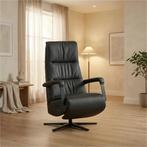 Leren relaxfauteuil met hartbalans Core - Toledo Nero, Bohemian, Industrieel, Modern, Scandinavisch, Nieuw, Ophalen of Verzenden