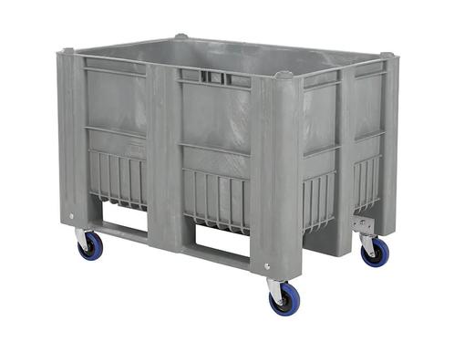 CB1 kunststof palletbox - 1200 x 800 mm - 4 wielen - grijs, Diversen, Overige Diversen, Nieuw, Ophalen of Verzenden