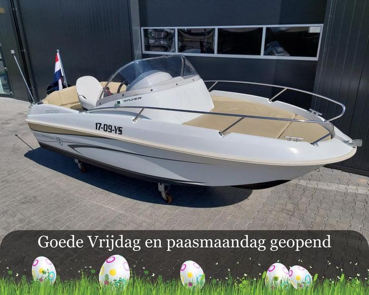 Beneteau Flyer 500 Sundeck - 50 pk Mercury, Watersport en Boten, Vis- en Consoleboten, Buitenboordmotor, 50 tot 70 pk, 3 tot 6 meter