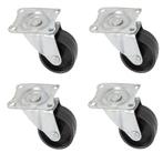 Benson Zwenkwielen - Ø 40 mm - Zwart - Max. belasting 25..., Doe-het-zelf en Verbouw, Zwenkwielen, Ophalen of Verzenden, Nieuw