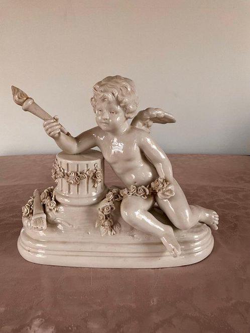 Capodimonte - francois nicolas kessler - Beeld, Angelot a la, Antiek en Kunst, Antiek | Glas en Kristal