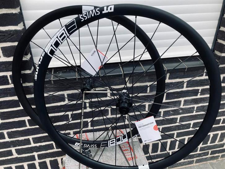 DT-SWISS E1800 SPLINE 32 RACE WIELSET ZWART ,,  Disc, Fietsen en Brommers, Fietsonderdelen, Racefiets, Wiel, Nieuw, Ophalen of Verzenden
