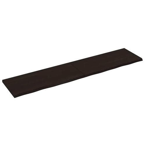 vidaXL Wandschap behandeld massief eikenhout donkerbruin, Huis en Inrichting, Woonaccessoires | Wandplanken en Boekenplanken, Nieuw