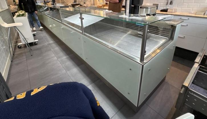 Occasion Koeltoonbank voorzien van plaatkoeling 7,4 meter, Zakelijke goederen, Horeca | Food, Overige typen, Ophalen