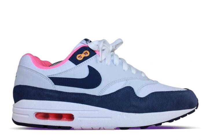 Nike Air Max 1 Midnight Navy Pink  37.5, Kleding | Dames, Schoenen, Sneakers of Gympen, Ophalen of Verzenden