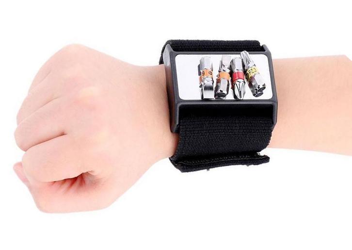 Magnetische polsband, hulpje bij het klussen, Doe-het-zelf en Verbouw, Gereedschap | Handgereedschap, Nieuw, Ophalen of Verzenden