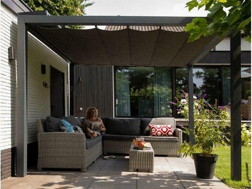 Nesling prosail waterproof harmonica schaduwdoek 2,97 x 2,97, Tuin en Terras, Schaduwdoeken, Nieuw