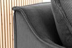 Grote hoes 3-zitsbank HEAVEN 200cm corduroy grijs - 43443, Huis en Inrichting, Ophalen of Verzenden, Nieuw